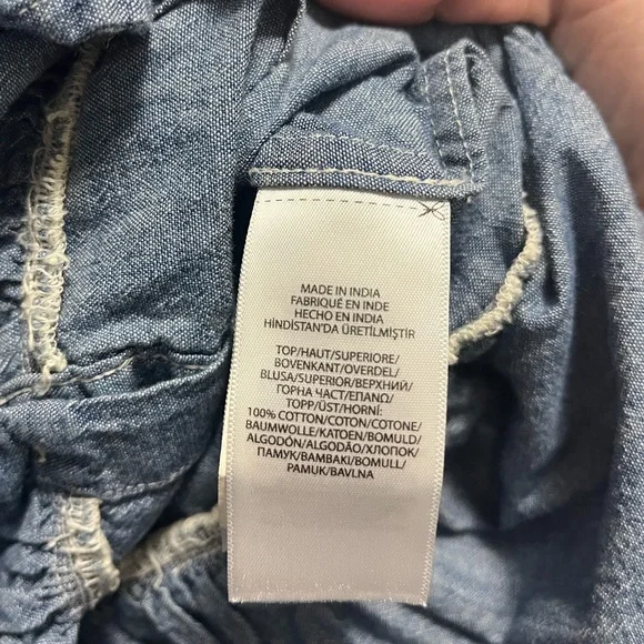 Polo Ralph Lauren Girls Denim Sleeveless Dress Size 7 - Picture 4 of 6